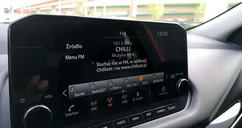 Nissan Qashqai cena 104900 przebieg: 23709, rok produkcji 2021 z Warszawa małe 352